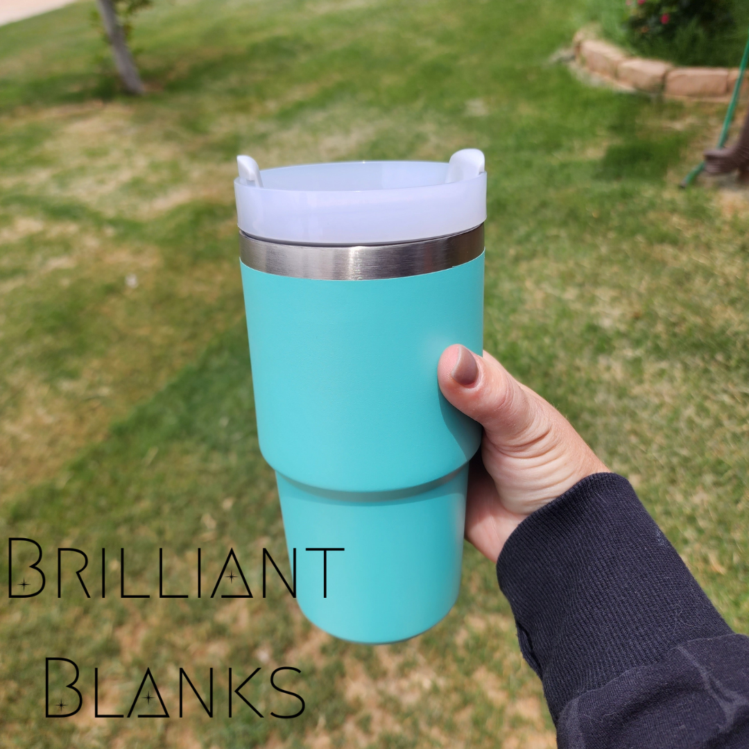 Eucalyptus 20 oz Powder Coated Tumbler