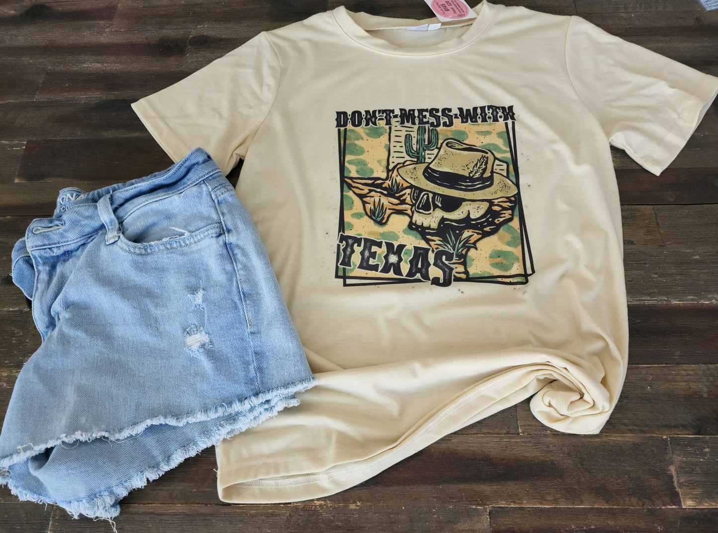 Cream Sublimation Blank Tee