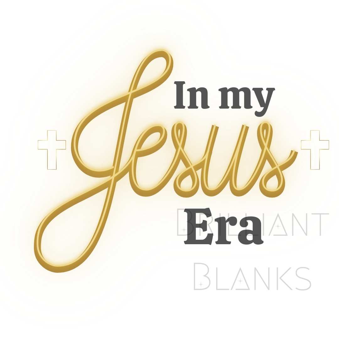 In my Jesus era - Gold - Png digital download