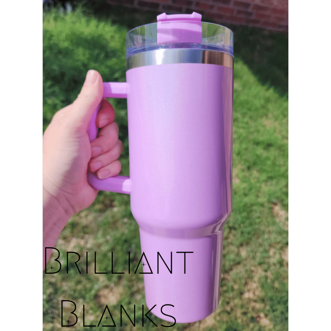 Purple Shimmer Sublimation 40 oz tumbler