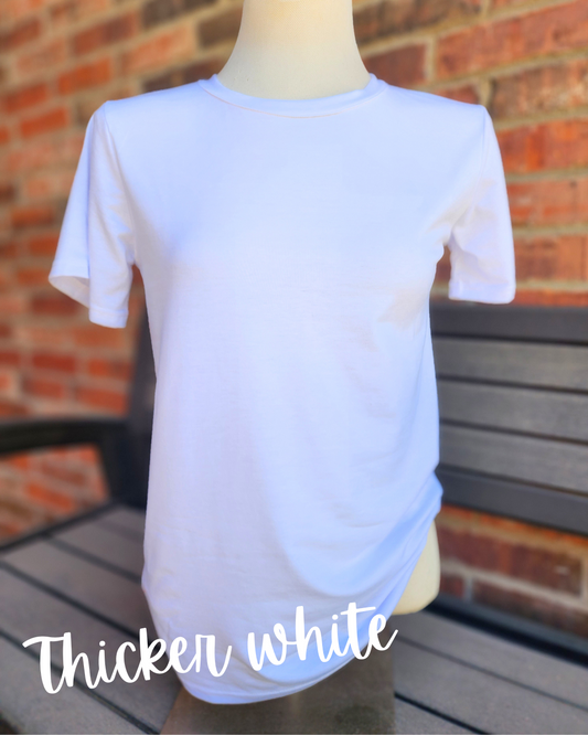 Thicker White Tees (200 grams)