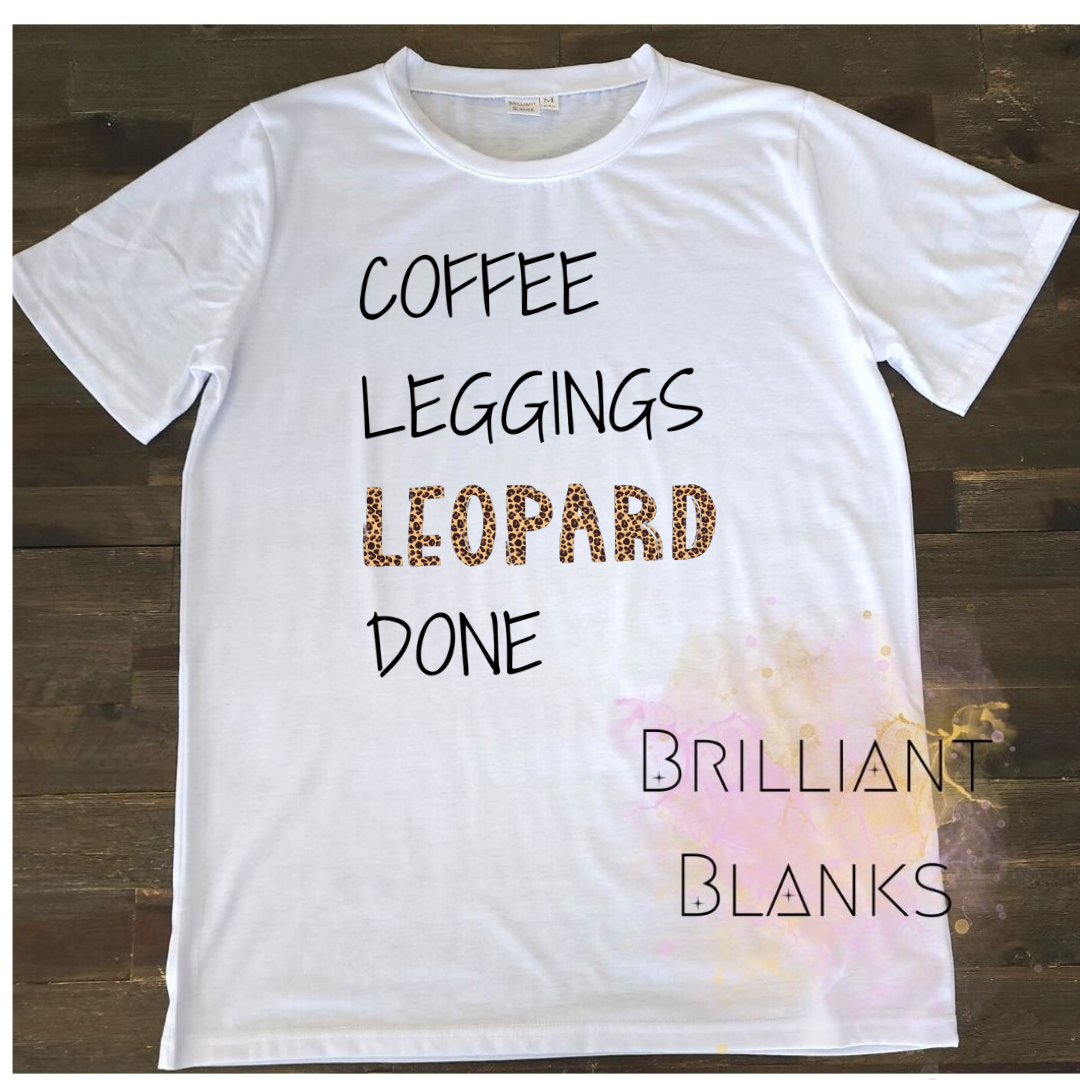 Coffee Leggings Leopard Done - Digital Download Only