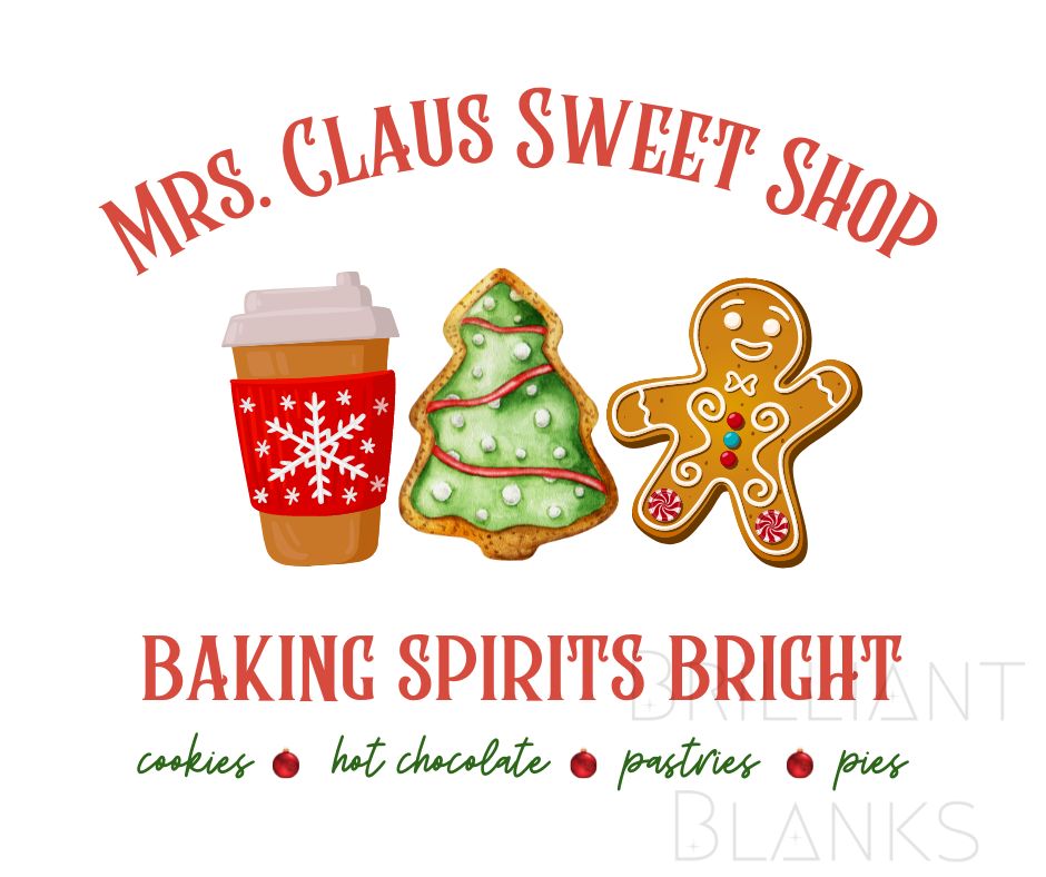 Mrs. Claus Sweet Shop - PNG Digital Download