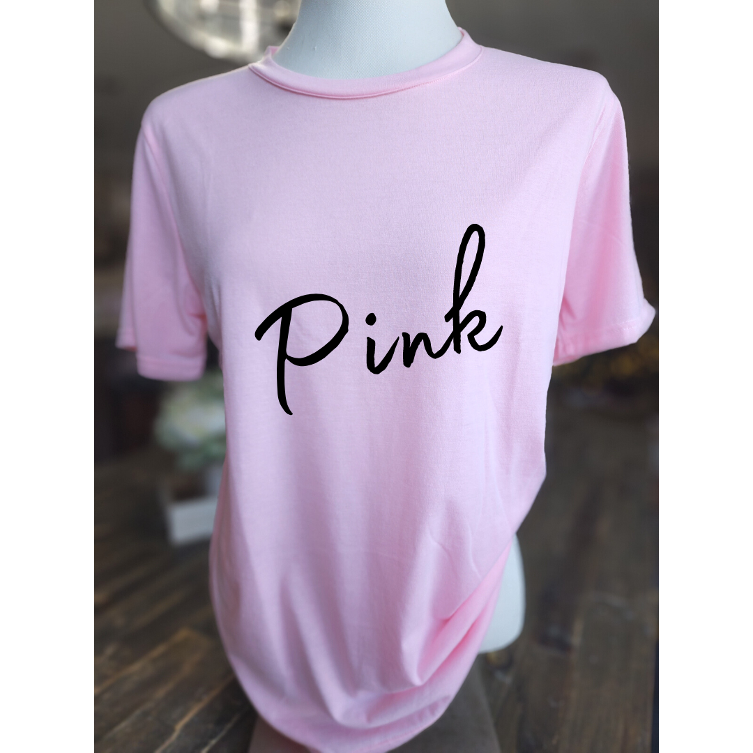 Pink Sublimation Blank Tee