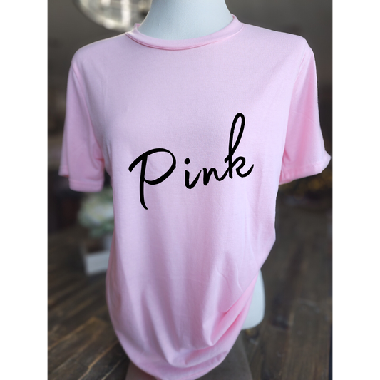 Pink Sublimation Blank Tee