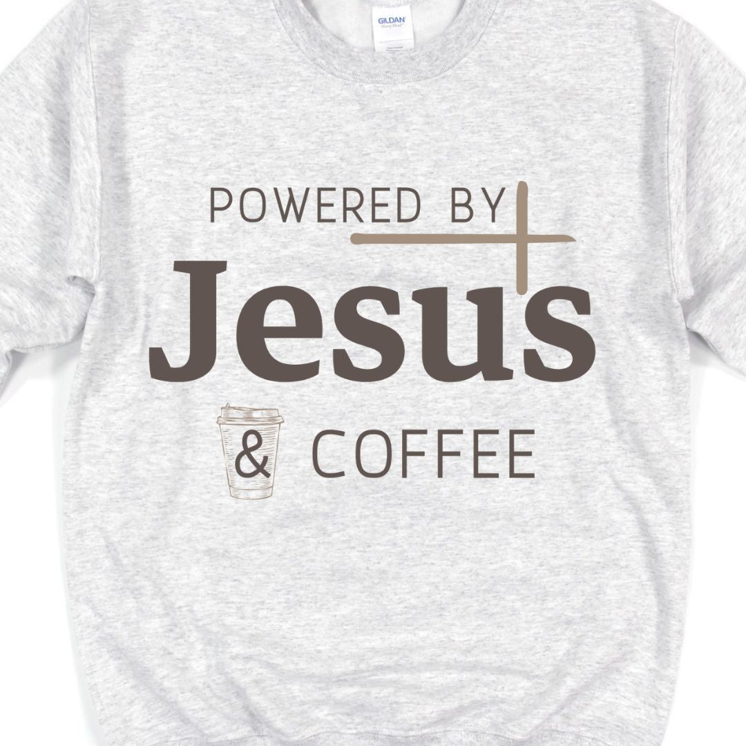 Powered by Jesus & Coffee - png digital download