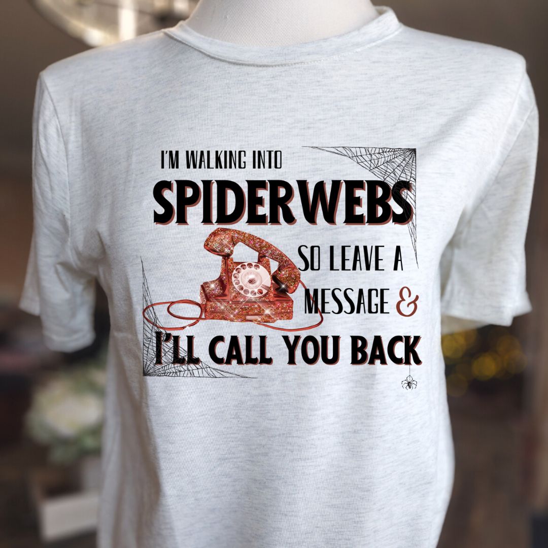 I'm walking into spiderwebs - PNG Digital Design